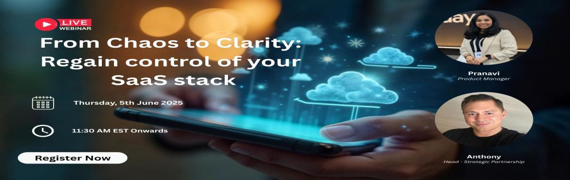 Book Online Tickets for From Chaos to Clarity: Regain control of, . 


The SaaS landscape is evolving rapidly, and traditional management methods aren\'t keeping up. Organizations lose up to 30% of their SaaS budgets due to poor visibility and control. With mid-to-large companies spending over $10M annually, that’s