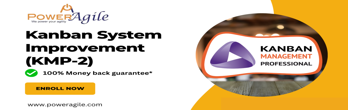 Book Online Tickets for KMP-2: Kanban Management Professional Tr, .  
We are coming up with Kanban Management Professional (KMP-2) Training & Certification on 22-23 August 2025 (10AM-05PM-IST) Weekend.___________________________________________________________________________
16 Hours of Online Live Virtual Cla