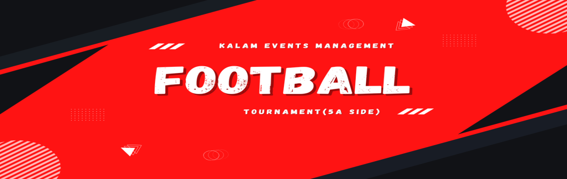 Book Online Tickets for Football Tournament June 2025, Chennai. Kalam Event Management presents Football Tournament (5A Side) sponsored by Decathlon and BookNGo.live  
Willing Team will get a team Trophy and individual medal.   
Category | Age | Time: Under 11  - born between 2014 and 2016 match time 09:00AM
