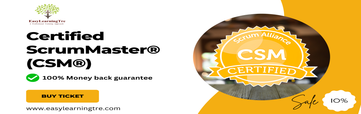 Book Online Tickets for CSM: Certified Scrum Master Training and, .  
We are coming up with Certified Scrum Master (CSM) Training & Certification on 15-16-17 August 2025 (06:00PM-11:30PM-IST) Weekend. _______________________________________________________________________CSM Certification Training offers traini