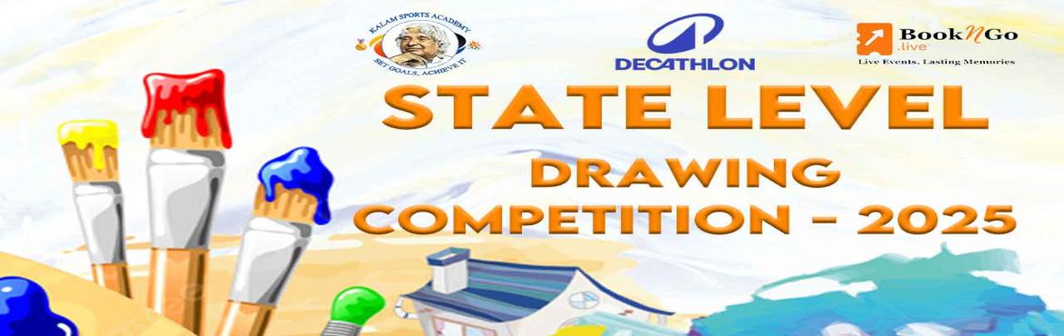 Book Online Tickets for State Level Drawing Competition July 202, Chennai. 
Kalam Event Management in association with Decathlon presents State Level Drawing Competition July 2025 held on 19th July at Decathlon Nolambur and sponsored by BookNGo.live.




Grade
Topic
Timing


Pre-KG
Brinjal
10:00AM to 11:00AMPrinted Ch
