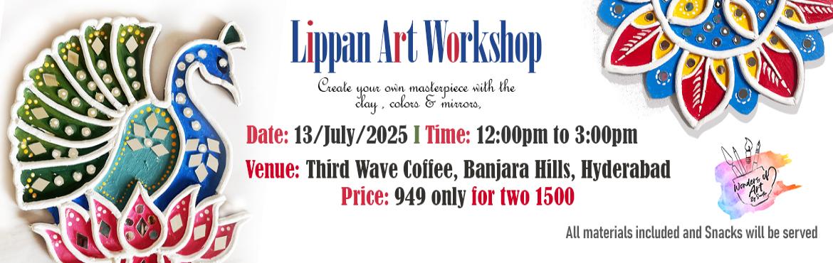 Book Online Tickets for Lippan Art Workshop, Hyderabad. 
Lippan Art WorkshopCome explore the charm of Lippan Kaam – the traditional mud and mirror art form from Gujarat! This hands-on workshop is designed for participants aged 7 and above, where you’ll learn to create intricate patterns using clay, mi
