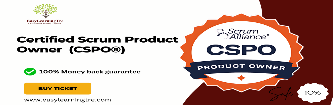 Book Online Tickets for CSPO: Certified Scrum Product Owner Trai, .  
We are coming up with Certified Scrum Product Owner (CSPO) Training & Certification on 13-14 September 2025 (08:00AM-04:00PM-IST) Weekend.___________________________________________________________________________CSPO (Certified Scrum Product 