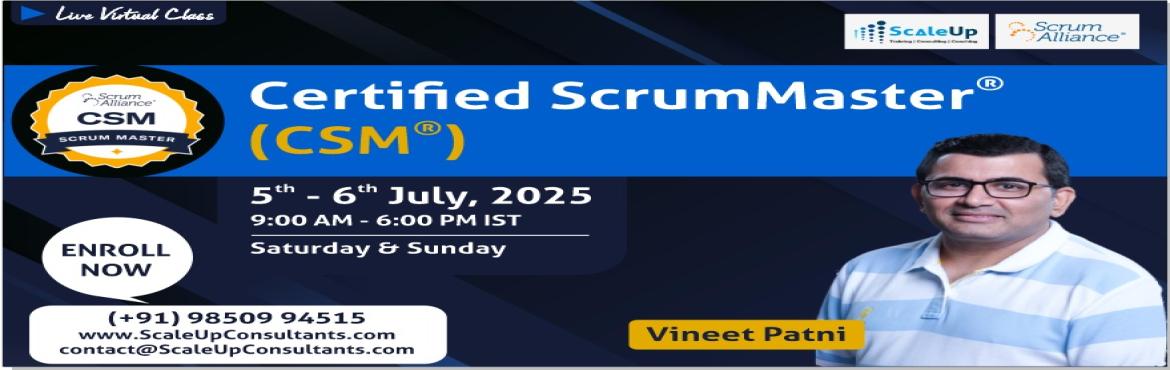 Professional Scrum Master (PSM-I) certification workshop by Vineet Patni