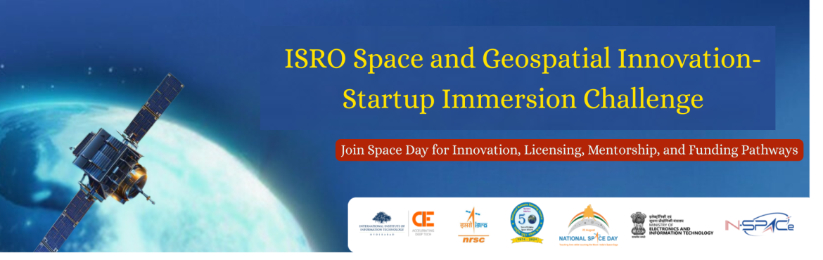 Book Online Tickets for SPACETECH NEW FRONTIERS : INNOVATION CHA, Hyderabad. 

About the Event
CIE IIITH and NSRC ISRO are back with Space Day 2.0, a platform to accelerate India’s journey toward becoming a global leader in space technologies. This edition brings together researchers, innovators, startups, and industry expe