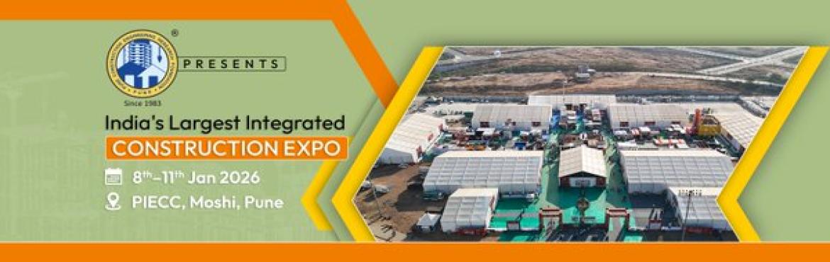 Book Online Tickets for CONSTRO International Expo 2026 by PCERF, Pune. Top Construction Exhibition 2026 Constro India by PCERF

CONSTRO International Expo 2026, organized by the Pune Construction Engineering Research Foundation (PCERF), is a major integrated construction expo held from January 8-11, 2026, at the Pune In