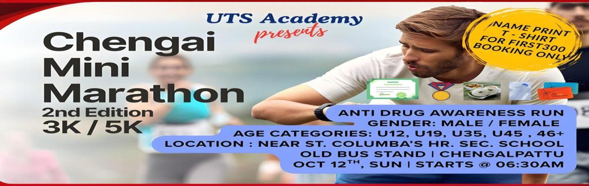 Book Online Tickets for CHENGAI MINI MARATHON 2025 Edition -2, Chengalpat. Event Description:
🏆🥉Prizes for Top 10 Winners from Each Category 🏆🥉
Medals, Trophy /shield
👕T-shirt:👕
Name Printed T-SHIRT for first 300 Bookings only.
🎁Participants benefits🎁:
All Participants will get T-shirt, Medal, Certif