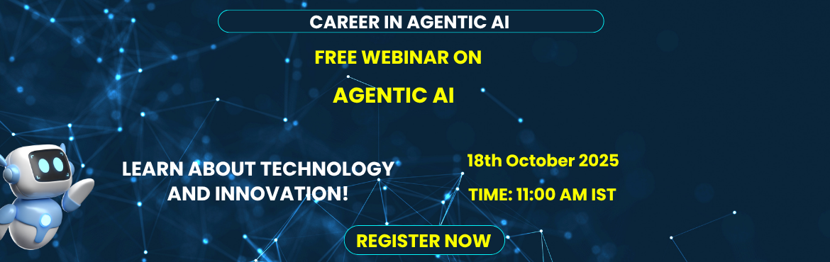 Book Online Tickets for FREE LIVE WEBINAR ON AGENTIC AI: Secure , . 
📅 Date: 18th October 2025⏰ Time: 11:00 AM IST🌐 Mode: Online (Live Webinar)
🤖 What is Agentic AI — and Why Does It Matter?
Agentic AI represents the next evolution in artificial intelligence — where systems are not just reactive, but p
