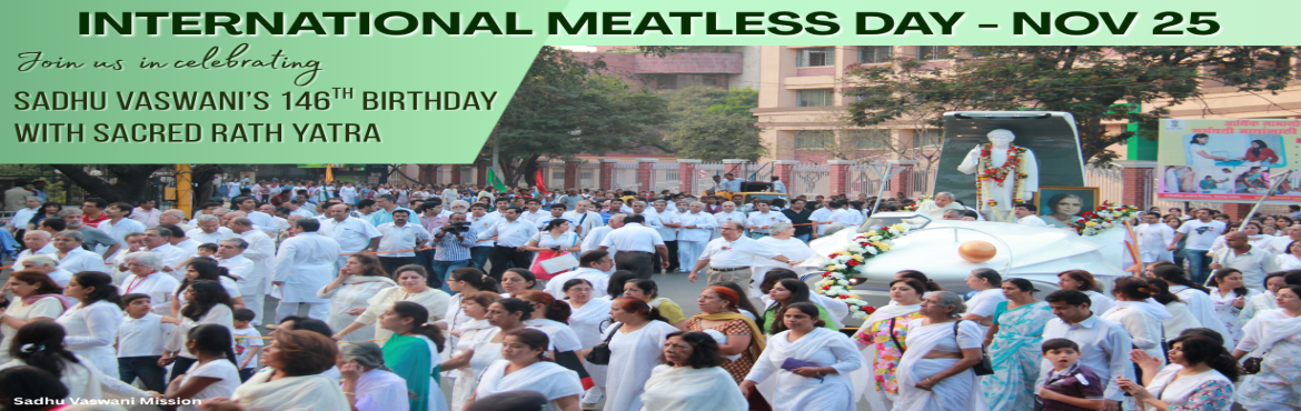 Book Online Tickets for Rath Yatra | A Pilgrimage, Pune. 
This weekend take a step that matters — for peace for kindness and for every life that breathes.

Join us on Saturday 22nd November at 5:00 PM for the Sadhu Vaswani Rath Yatra a soulful journey through the streets of Pune Camp.

💚 Why We Wa