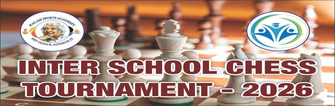 Book Online Tickets for Inter School Chess Tournament Jan 2026, Chennai. 
Kalam Sports Academy in collaboration with Dr. Mehta\'s International Smart School, (Behind Decathlon | Nolumbur) presents Inter School Chess Tournament on 25th Jan 2026. Grade and Age Limit:U6 - 2020U8 - 2018U10 - 2016U12 - 2014U14 - 2012U16 