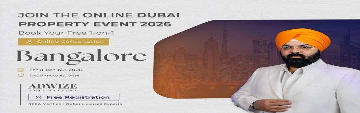 Book Online Tickets for Join the Online Dubai Property Event 202, . 
Join the Online Dubai Property Event 2026, specially curated for investors and property buyers from Bangalore who want to explore profitable real estate opportunities in Dubai. This exclusive online event gives you direct access to Dubai licensed an