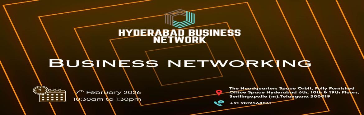 Book Online Tickets for HYDERABAD BUSINESS NETWORK | BUSINESS NE, Hyderabad. 
HYDERABAD BUSINESS NETWORK | BUSINESS NETWORKING 2026

Hyderabad Business Network the ultimate meetup for professionals seeking to connect exchange sales opportunities expand their business networks and engage in insightful discussions on industry-r