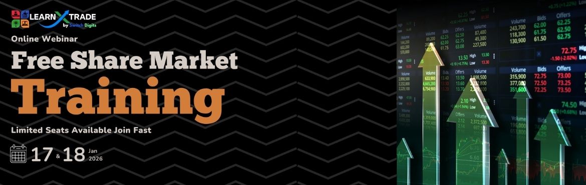 Book Online Tickets for Free Algo Trading Workshop by LearnX Tra, . 





Welcome to the LearnX Trade FreeAlgo Trade Market Masterclass, a comprehensive session designed to introducetraders, investors, and finance enthusiasts to the world of algorithmic trading.In this masterclass, we will explore how technology and 