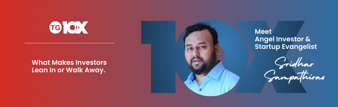 Book Online Tickets for TG10X Investor Room | What Makes Investo, Hyderabad.  
1) About TG10X
TG10X is an initiative dedicated to empowering startups at every stage and nurturing a vibrant entrepreneurial ecosystem in Telangana. With access to expert mentors, ecosystem partners, and strategic support, TG10X helps Telangana-b