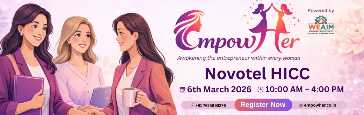 Book Online Tickets for EmpowHer 2026, Kothaguda. A powerful national platform designed to inspire, enable, and elevate women entrepreneurs and leaders across India.
EmpowHer is a national women leadership and entrepreneurship platform bringing together visionary women, changemakers, women entrepren