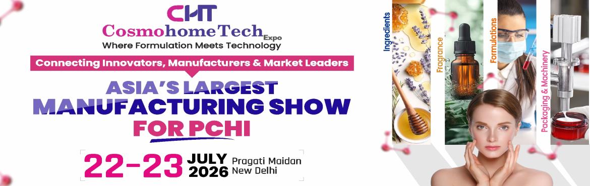 Book Online Tickets for Cosmo Tech Expo India 2026  , New Delhi. 
Cosmo Tech Expo India 2026 is one of India’s leading B2B exhibitions for the beauty, cosmetics, personal care, and home care manufacturing industry. The event brings together top manufacturers, suppliers, brands, and industry professionals to expl