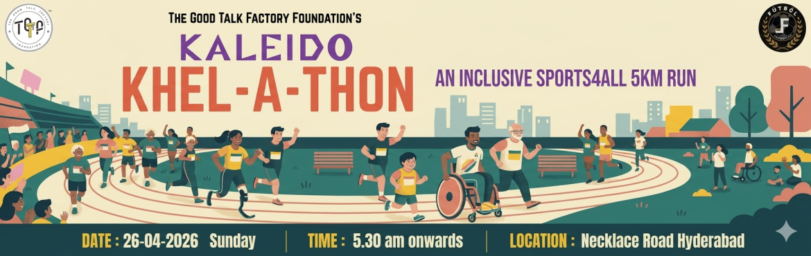 Book Online Tickets for Kaleido Khel-A-Thon 2026, Hyderabad. 
Step into the Kaleido Khel-A-Thon 2026, a run that celebrates every stride and roll. Built on the belief that movement is for everyone, this event welcomes athletes of all abilities—whether on wheels or on foot. Join a lively community where the s