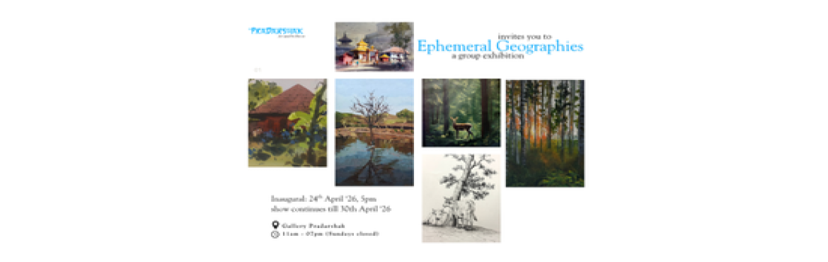 Book Online Tickets for Ephemeral Geographies: Where Land, Light, Mumbai. Ephemeral Geographies explores landscapes not as fixed scenes, but as ever-changing experiences shaped by light, time, and atmosphere. Through forests, water edges, and built terrains, the works capture fleeting moments—an evening glow, a passing s
