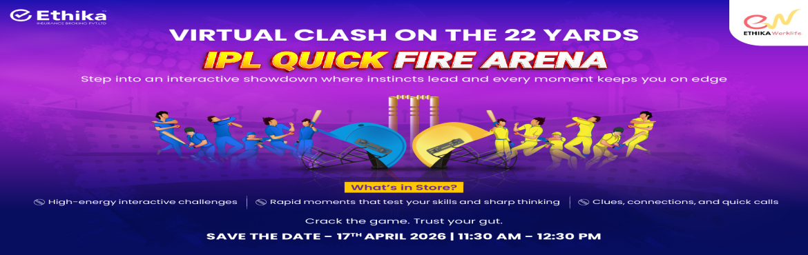 Book Online Tickets for FRIDAY MUSINGS  IPL QUICKFIRE ARENA  The, . Forget the boardroom. This Friday — it\'s the IPL arena. 🏏IPL QuickFire Arena — The Ultimate Virtual ShowdownWork hard all week. Play harder on Friday. 🔥This week, Friday Musings is doing something a little different — and a whole lot mor