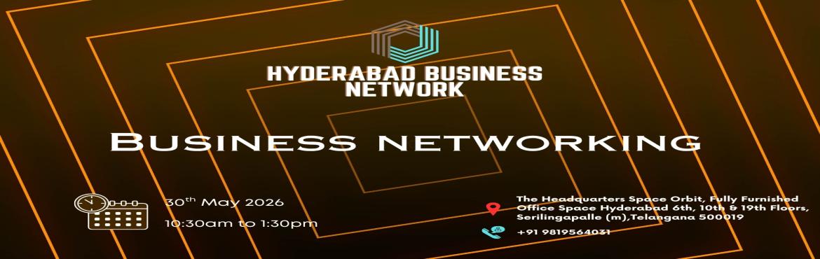 Book Online Tickets for HYDERABAD BUSINESS NETWORK | BUSINESS NE, Hyderabad. 
HYDERABAD BUSINESS NETWORK | BUSINESS NETWORKING 2026
Hyderabad Business Network the ultimate meetup for professionals seeking to connect exchange sales opportunities expand their business networks and engage in insightful discussions on industry-re
