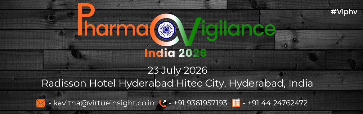 Book Online Tickets for 42nd Pharmacovigilance India 2026, Hyderabad. 


42ndPharmacovigilance 2026 
“Ensuringsafer drugs to market. Latest developments in PV”
 23rdJuly 2026, Radisson, Hyderabad, India
 
Thisconference brings together leading pharmaceutical companies, CROs, regulators,and PV experts to discuss 