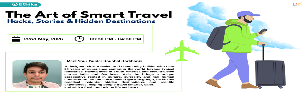 Book Online Tickets for Friday Musings  The Art of Smart Travel , .  The best trip you\'ll ever take starts with knowing how to travel smart. 🛫The world is big.Your time is limited.Your money is earned.Don\'t waste any of them on bad travel decisions.🌍 Friday Musings | The Art of Smart TravelHacks, Stories &am