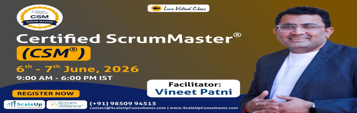Professional Scrum Master (PSM-I) certification workshop by Vineet Patni