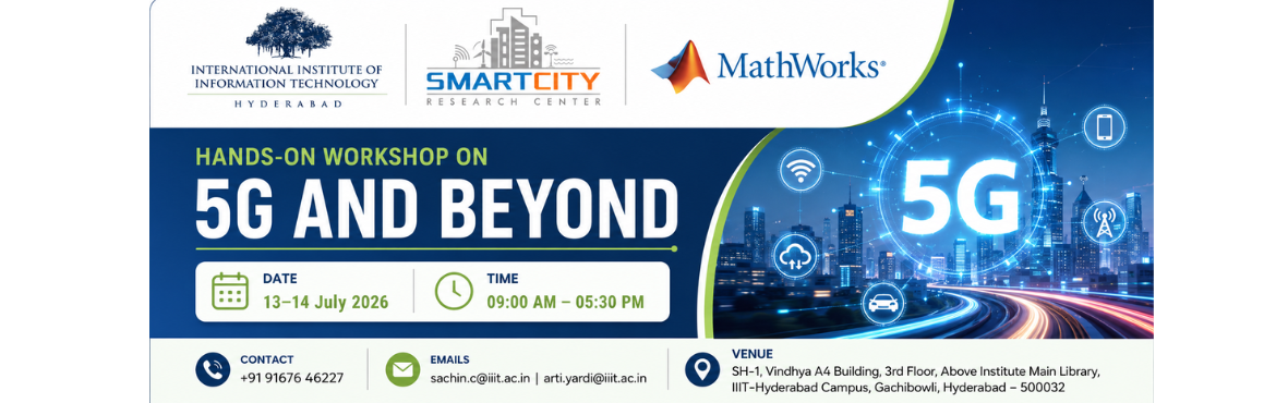 Book Online Tickets for 2 Days Hands-on workshop on 5G and Beyon, Hyderabad. 


\