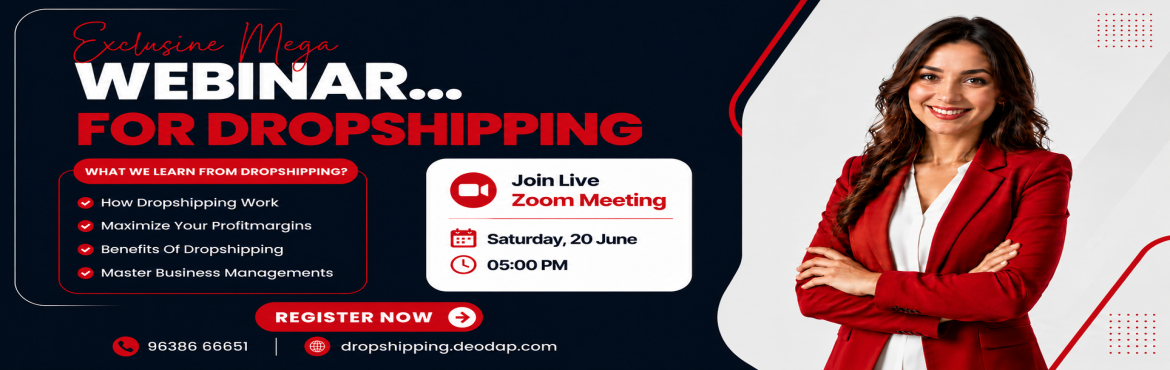 Book Online Tickets for Start an Online Business Without Invento, . 
🚀 Reserve Your Seat Now — Click Here to Join the FREE Dropshipping Masterclass! Start an Online Business Without Inventory – Free Dropshipping Masterclass
Looking to start your own online business but don\'t want to invest in inventory, ware