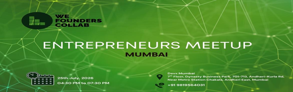 Entrepreneurs Meetup We Founders Collab Mumbai 2026
