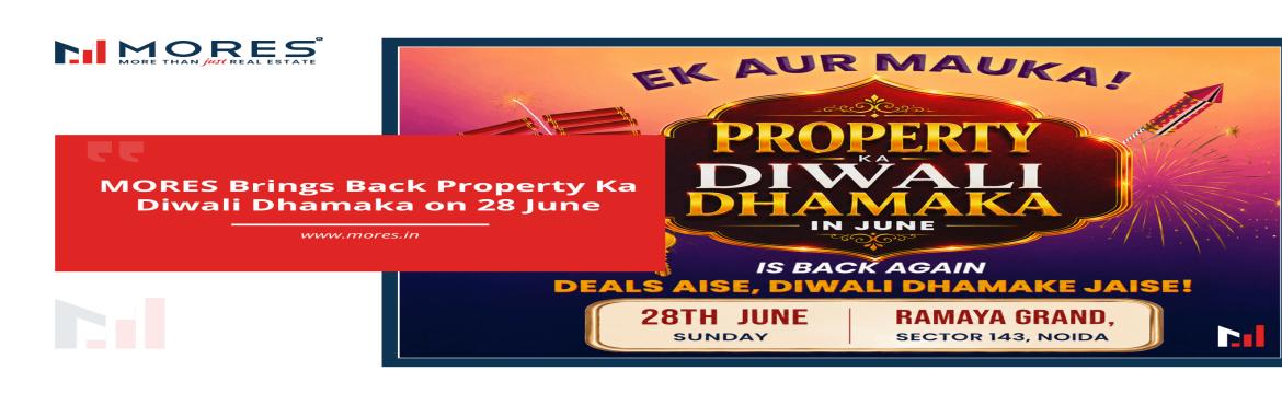 Book Online Tickets for Property Ka Diwali Dhamaka - Real Estate, Noida. 
Experience the upcoming real estate event in Noida, where homebuyers, investors, and property enthusiasts can explore some of the best real estate opportunities under one platform. This exclusive event brings together leading developers, premium re