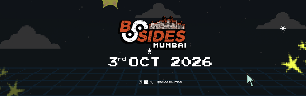 Book Online Tickets for BSides Mumbai 2026 - Edition 03, Mumbai. 
Part of the global Security BSides network, BSides Mumbai is an independent, not-for-profit conference built by and for Mumbai\'s security community practitioners, researchers, students, and leaders, all under one roof for a full day of talks, discu