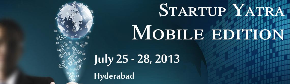 Book Online Tickets for Startup Yatra Mobile edition - Hyderabad, Hyderabad. 
Startup Yatra is an initiative of Nurture Talent Academy. The StartupYatra - Mobile edition is scheduled from July 25th - 28th in Hyderabad.
1 Weekend, 4 Gurus and&nbsp;&infin;&nbsp;Possibilities

Startup Yatra will take you to offices of Apalya