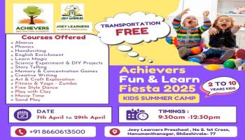 Join Summer Camp in Hanumantha Nagar Bangalore For Kids By Achievers Destination Academy 2025