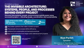 PMI Mumbai Chapter PM Forum Meet at IES College, Bandra on 16th November 2025