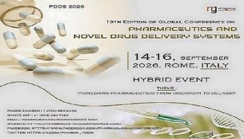 13th Edition of Global Conference on Pharmaceutics and Novel Drug Delivery Systems