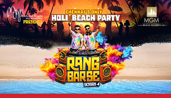 Rang Barse  Season 4 Chennais Only Holi Beach Party