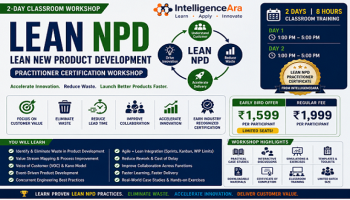 Lean New Product Development (Lean NPD) Practitioner Certification Workshop
